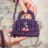 "Cherry-Picked" Bead Mini Handbag