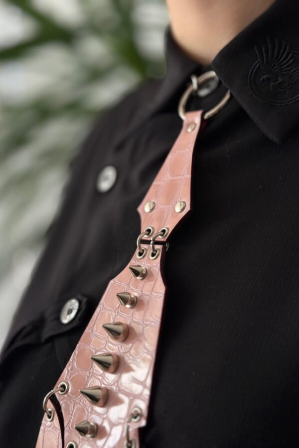 Alternative view of "CrocQuette" Leather Tie