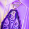 "Memento Mori" Leather Tie - Image 4